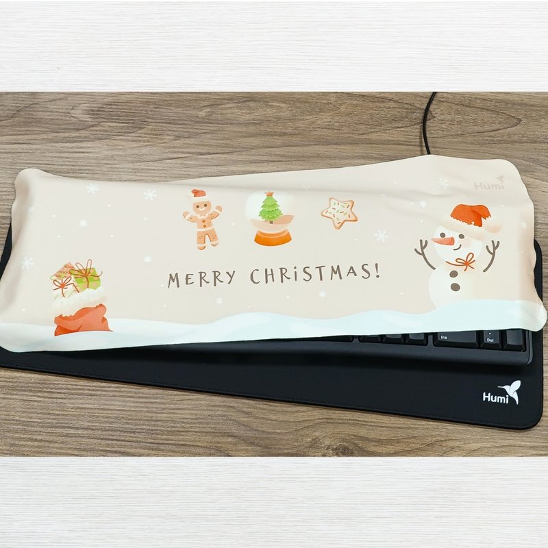 【Humi クリスマスセレクション - 防塵・防音セット】キーボード吸音マット + キーボードダストカバークロス / クリスマスギフト - マウスパッド - サステナブル素材 ブラック