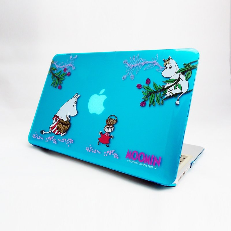 Moomin 噜噜 米 Genuine License <Ker on the Tree / Light Blue> -MacbookPro / Air13 inch - เคสแท็บเล็ต - พลาสติก สีน้ำเงิน