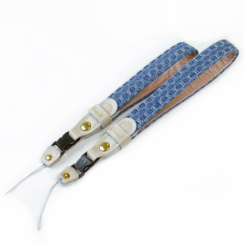 手腕帶 快扣調整蜂丹寧古著搭配好選擇清爽單純丹寧系列 設計館 Jouer8 Camera Accessories 掛繩/吊繩