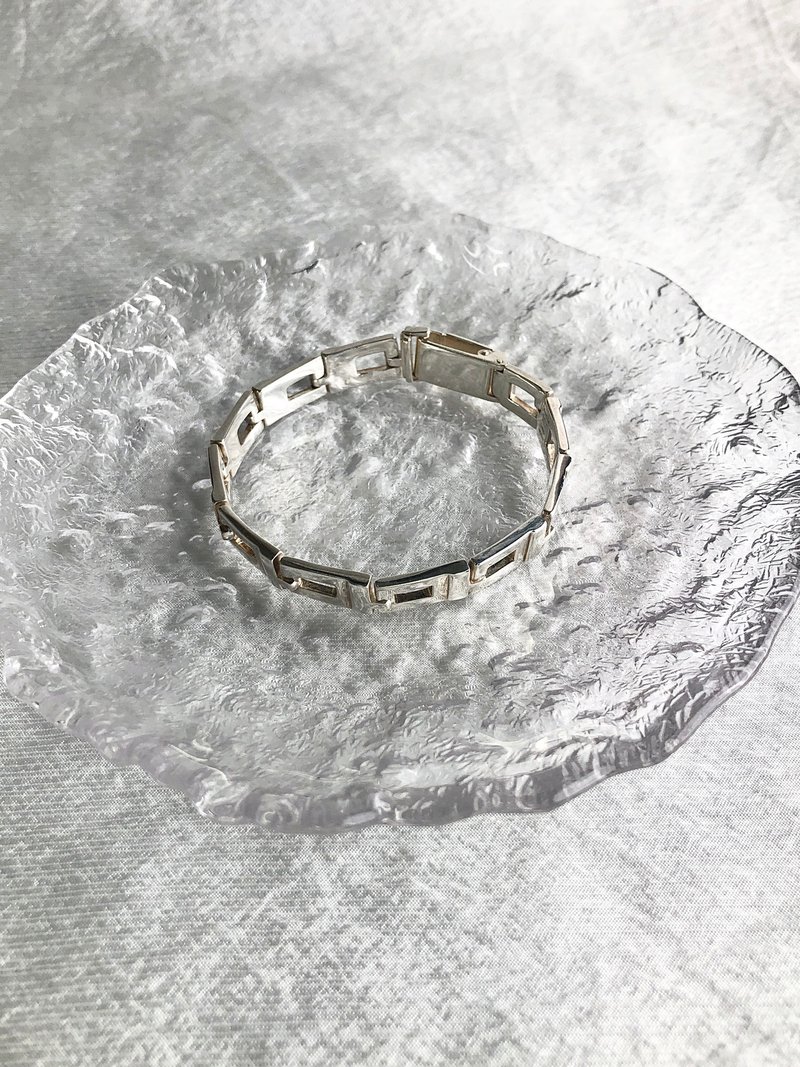 【 日本直送　名牌中古包 】GUCCI グッチ ブレスレット シルバー SILVER925 vintage ヴィンテージ オールド cc43an - 手鍊/手環 - 純銀 銀色