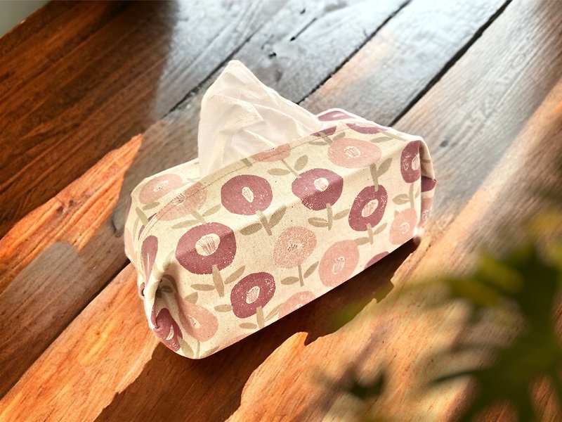 Handmade tissue set. Yuanzihua - กล่องเก็บของ - ผ้าฝ้าย/ผ้าลินิน สึชมพู