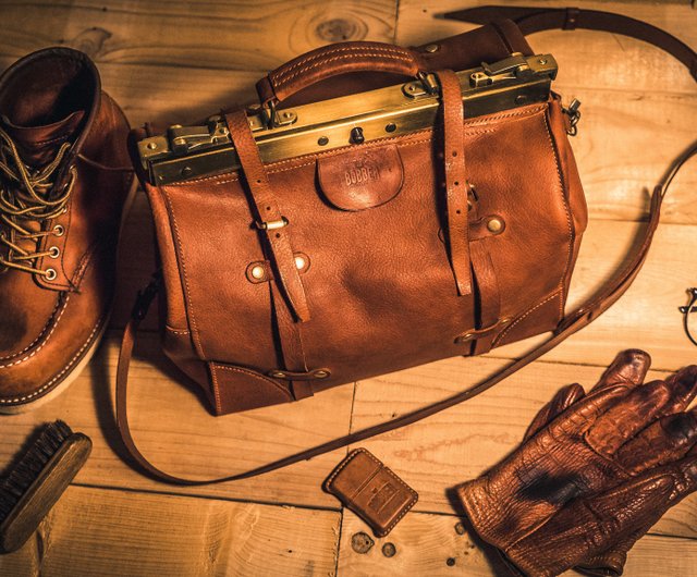 Brown Leather Gladstone Doctors Bag