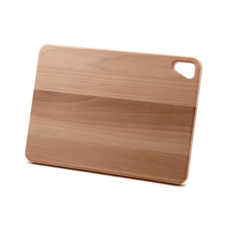 Carbonized solid wood cutting board- Stone| Non-toxic cutting board, wooden patent deep carbonized dinner plate made in Taiwan - ถาดเสิร์ฟ - ไม้ สีนำ้ตาล