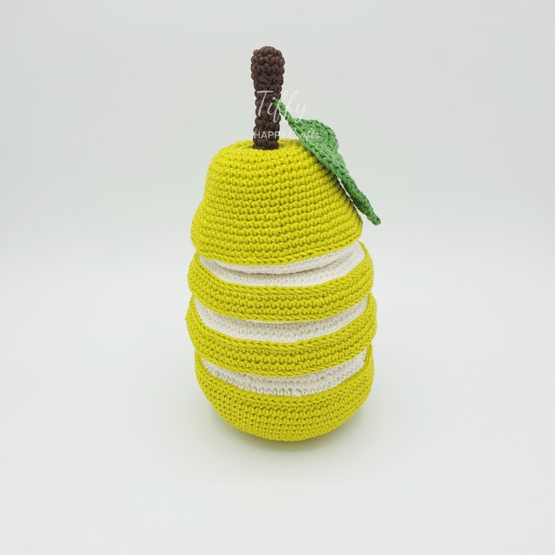 Pear Stacking Toy (single color) PATTERN PDF - 手工藝教學/工具書 - 其他材質 