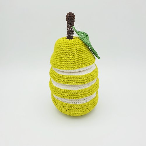 TiffyHappyCrafts Pear Stacking Toy (single color) PATTERN PDF