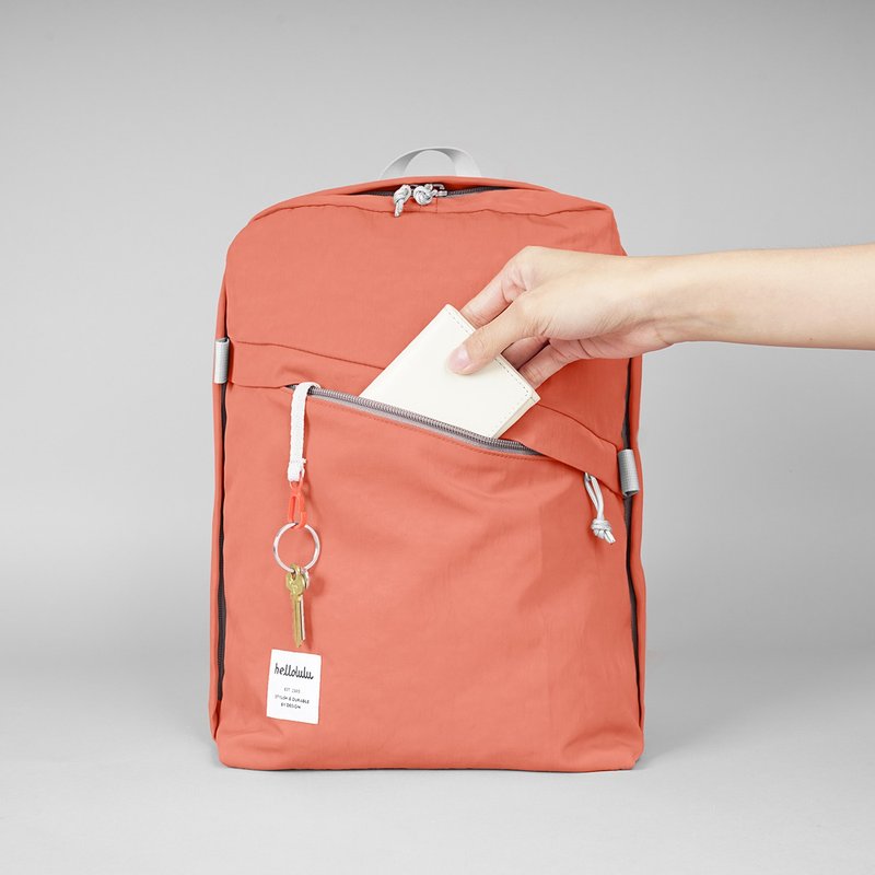 hellolulu CASPAR BackpackPink Orange Shop hellolulu Backpacks Pinkoi