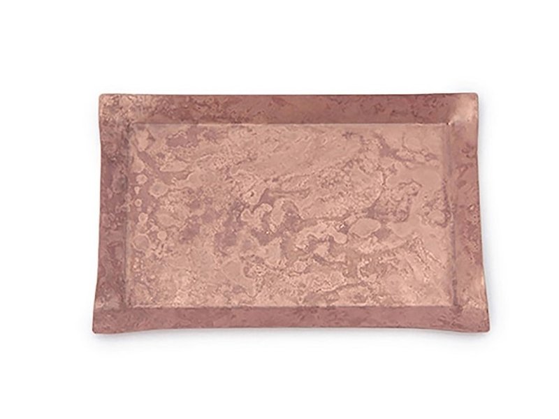 トーンカルテット銅メッキパウダー銅（L） - 小皿 - 銅・真鍮 ピンク