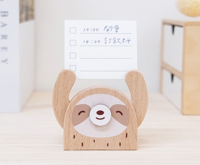 キヤタ　kiyata 木彫　カードスタンド　ポストカードスタンド　ナマケモノ キヤタ kiyata 木彫 カードスタンド ポストカードスタンド ナマケモノ