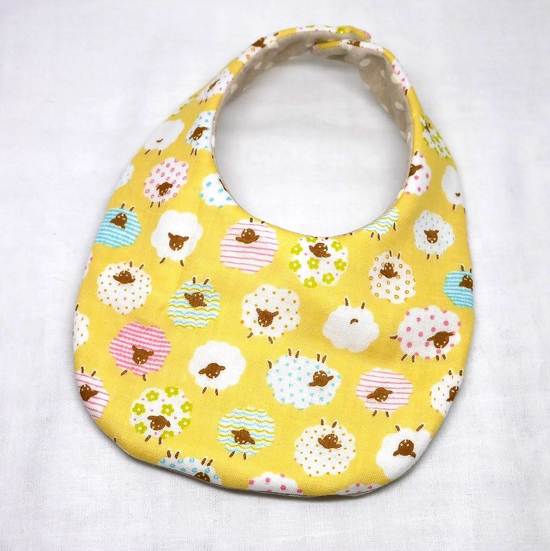 Japanese Handmade 8-layer-gauze Baby Bib - Bibs - Cotton & Hemp Yellow
