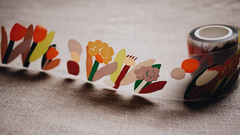 Hi Flower - PET Masking Tape - สติกเกอร์ - พลาสติก หลากหลายสี