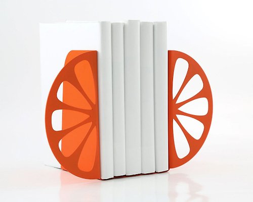 Design Atelier Article Metal Kitchen Bookends Orange // functional modern kitchen decor //FREE SHIPPING
