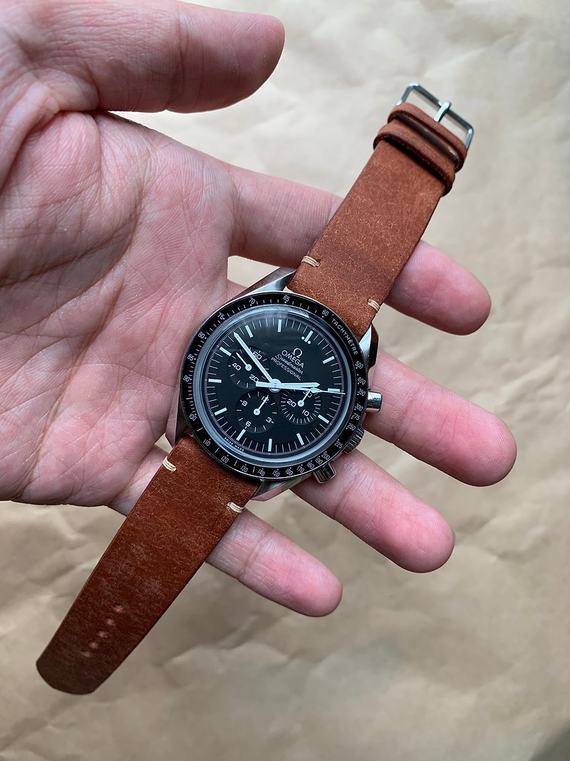 磨砂皮革錶帶 簡約款 皮革錶帶 手工錶帶 客製化錶帶 - 錶帶 - 真皮 多色