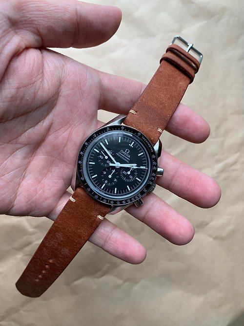 Shao Leather 手工皮件 磨砂皮革錶帶 簡約款 皮革錶帶 手工錶帶 客製化錶帶