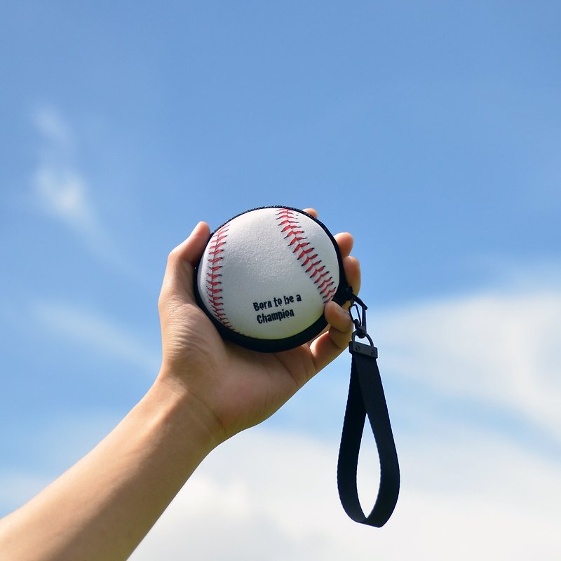 Baseball coin purse earphone storage - กระเป๋าใส่เหรียญ - ไฟเบอร์อื่นๆ หลากหลายสี