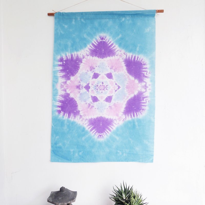 曼陀羅 掛布 壁飾 窗簾 手染 [紫寶] - 裝飾/擺設  - 棉．麻 紫色