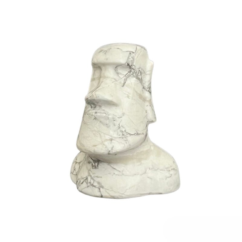 【Montagne】Moai | white turquoise doll - Fragrances - Crystal 