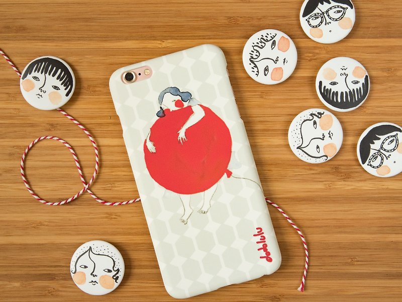 iPhone case "the red balloon" - iPhone 6 / 6plus / 6s / 6s plus / 7 / 7 plus / 8 / 8plus - Phone Cases - Plastic Red