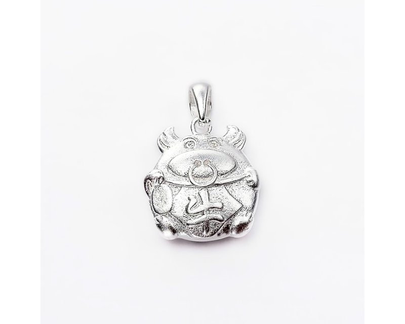 I cow I 925 sterling silver pendant can be changed into a bracelet - สร้อยคอ - เงินแท้ สีเงิน