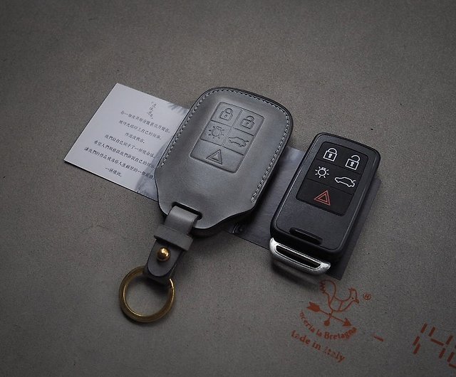 Customized Handmade Leather Volvo Car key Case.Car Key Cover/Holder,Gift - Shop  pixiakepxk Keychains - Pinkoi