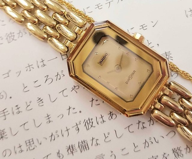 VINTAGE 八角形 ダイヤモンド スイス RADO レーダー ゴールド 自動巻き 機械式 レディースウォッチ アンティーク レディースウォッチ -  ショップ yesterdaynicethings 腕時計 - Pinkoi