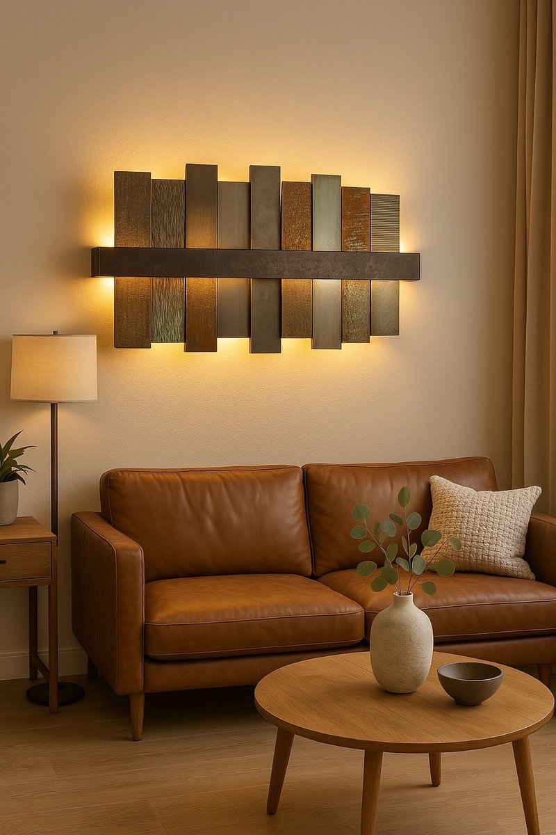Industrial Wall Sconce with Unique Metal Texture - 燈具/燈飾 - 其他金屬 金色