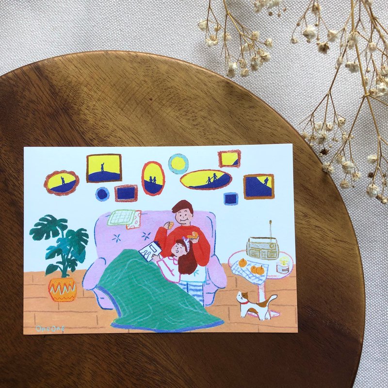 [I have you] Hand-painted postcard gift/illustration - Cards & Postcards - Paper Multicolor