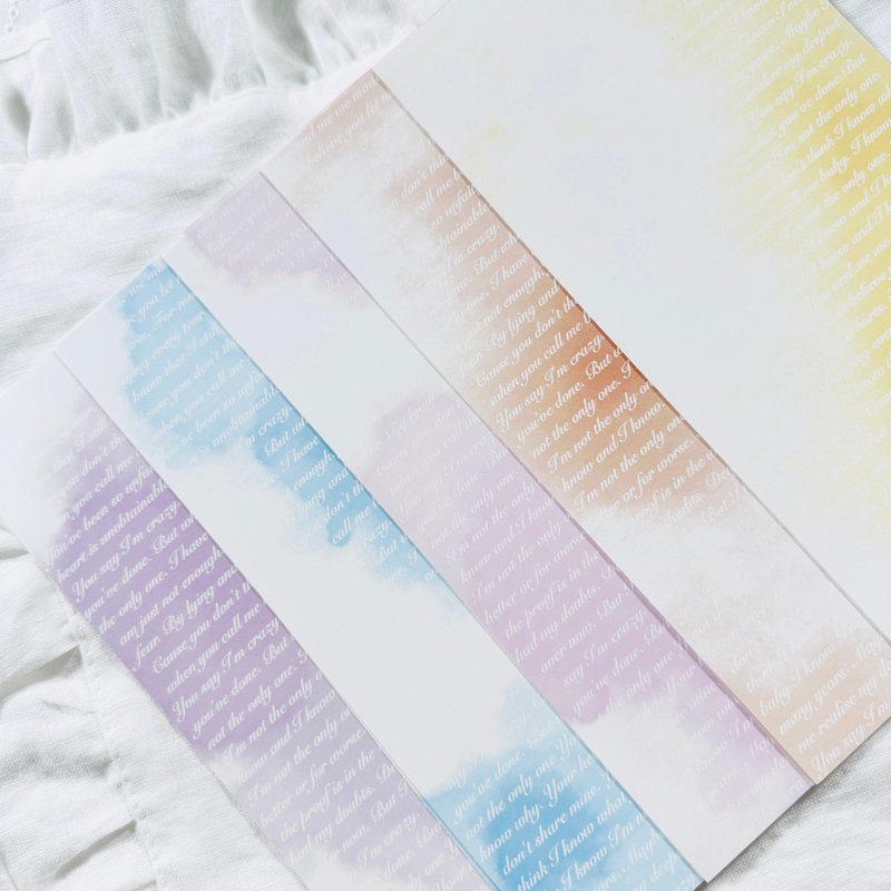 Wet letter Stickers - 貼紙 - 其他材質 