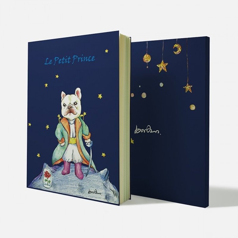 A5 big notebook - Little Prince - สมุดบันทึก/สมุดปฏิทิน - กระดาษ สีเขียว