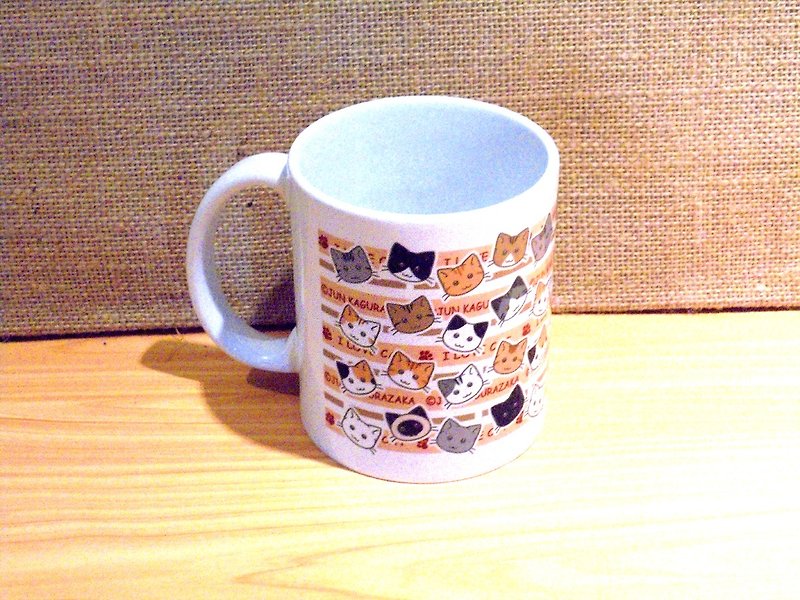 Cat Mug-Cat Head - Cups - Pottery Multicolor