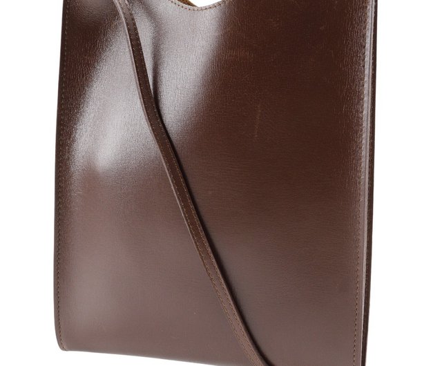 日本直送】エルメス HERMES オメニトゥ ショルダーバッグ カーフ 茶