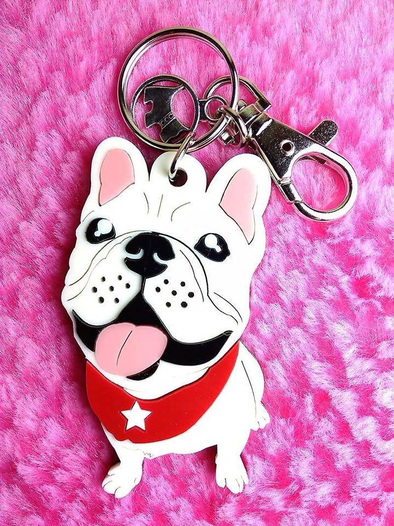 Lectra duck dog ♣ ♣ color (custom) Exclusive Boutique key ring / necklace [articles] law bucket - สร้อยคอ - อะคริลิค 