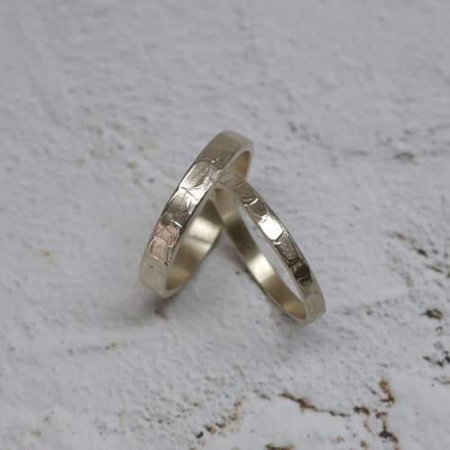 Enchant Jewelry 一抹抹 - 閉口戒圍款 純銀刻字情侶對戒 客製化刻字