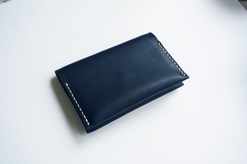Blue double deck card holder - Card Holders & Cases - Genuine Leather Blue