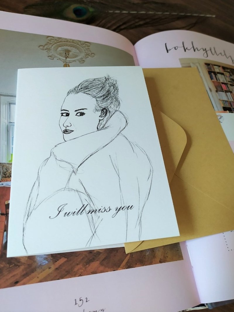 Greeting cards /萬用卡片/手繪/賀卡/卡片 - 卡片/明信片 - 紙 白色