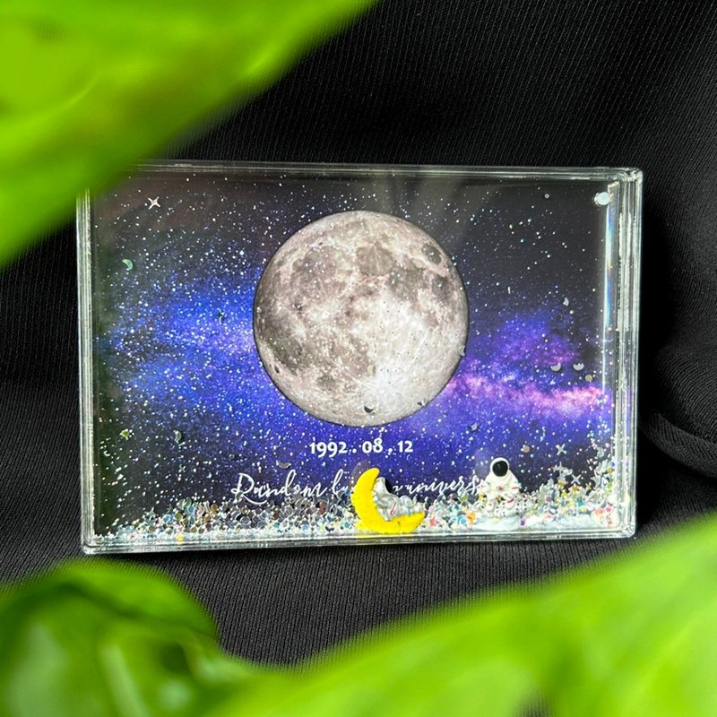 [Customized] Blue and purple star version/photo frame/the moon of the day you were born - Picture Frames - Acrylic Purple