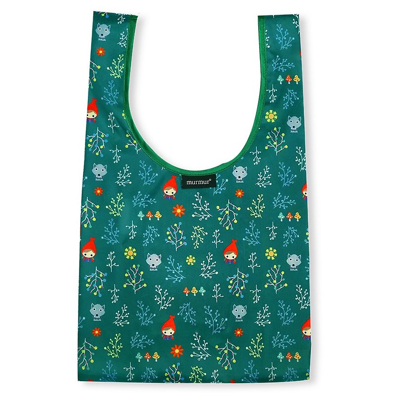 Murmur lunch bag / Little Red Riding Hood BDB23 - กระเป๋าถือ - พลาสติก สีเขียว