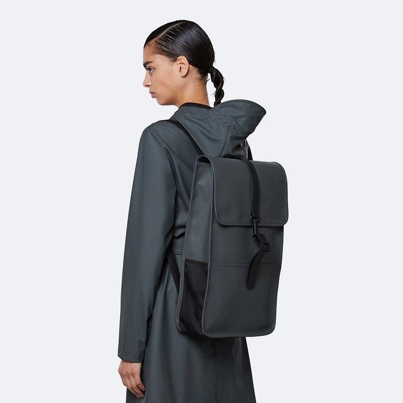 [Denmark RAINS] Backpack classic waterproof long backpack - Backpacks - Other Materials 
