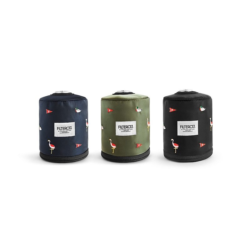 Filter017ガスボンベカバー野生動物刺繡ガス缶/フェイシャルペーパーカバー - キャンプ・ピクニック - その他の素材 