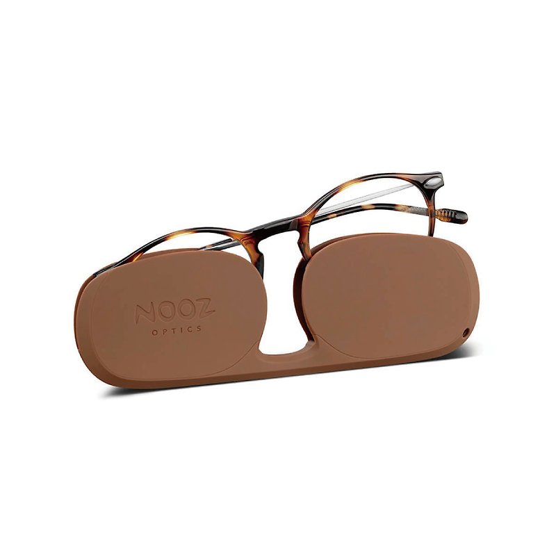 French Nooz Fashion Modeling Presbyopia Glasses Temple Easy Portable Version (Transparent Lens) (Oval) Tortoiseshell - Glasses & Frames - Other Materials Khaki