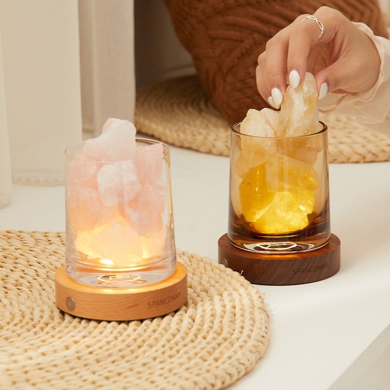 Accumulating wealth and confidence | Citrine | Crystal atmosphere lamp - Items for Display - Crystal Yellow