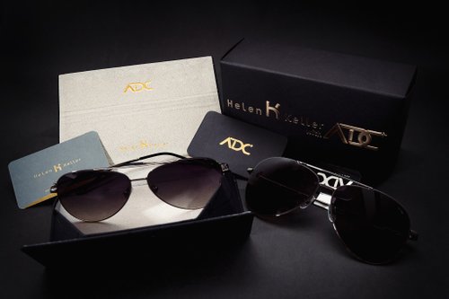 AIDC X Helen Keller Edition - Captain Pilot Flying Sunglasses - Sunglasses - Other Metals Black