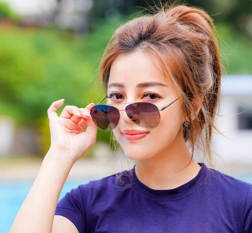 AIDC X Helen Keller Edition - Captain Pilot Flying Sunglasses - Sunglasses - Other Metals Black