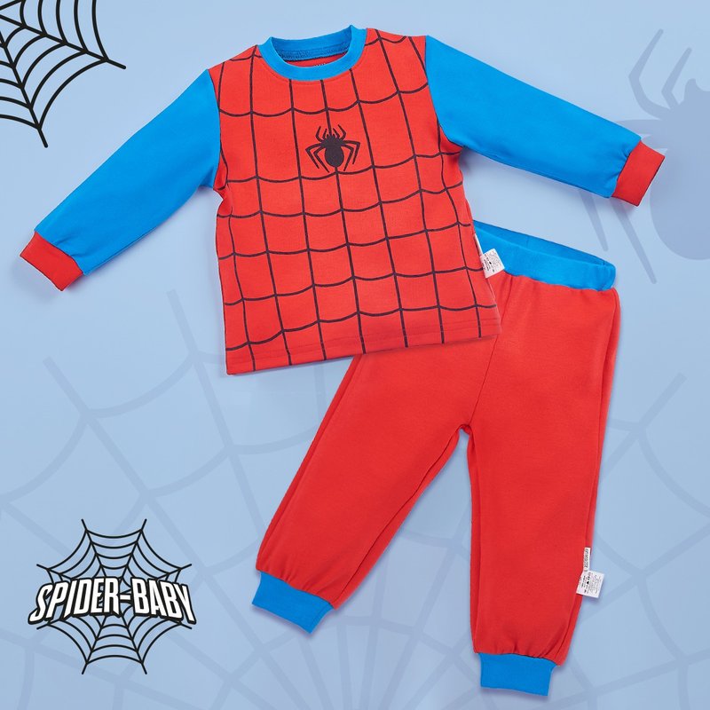 OMYMONSTER - Spider Baby Long Sleeve Set - Onesies - Cotton & Hemp 