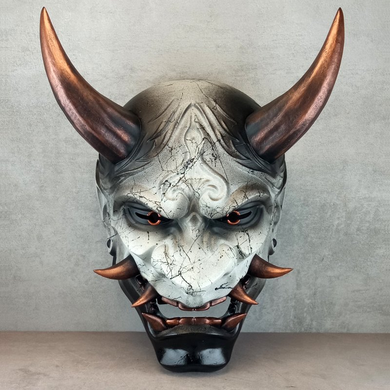 Hannya Demon Mask - Copper Mountain Spirit - 口罩/口罩收納套 - 塑膠 灰色