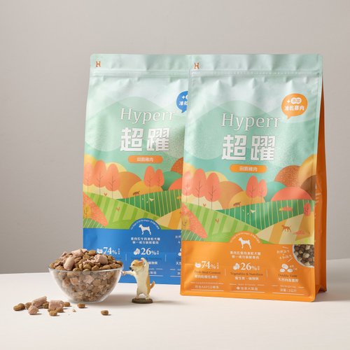 SofyDOG 寵物精品 【狗主食】Hyperr超躍 狗狗無穀飼料+凍乾 雞肉+雞肉 無穀 狗飼料