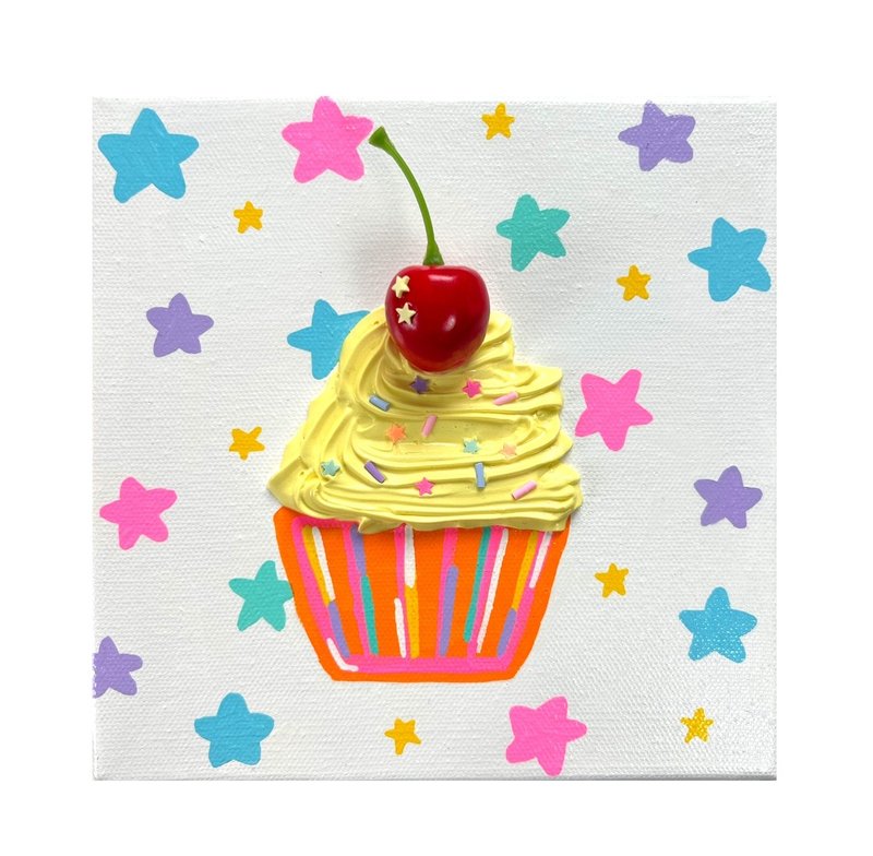 Canvas Art Original Cupcake #5 - โปสเตอร์ - วัสดุอื่นๆ 