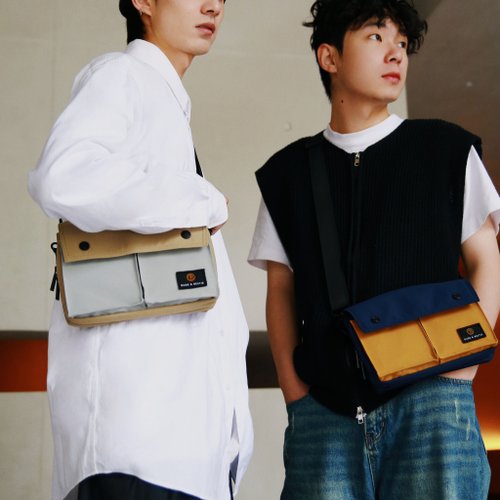 Dude ＆ Bestie 斜揹包 單車包 旅行包 腰包 Wander 新版本 雙色風格