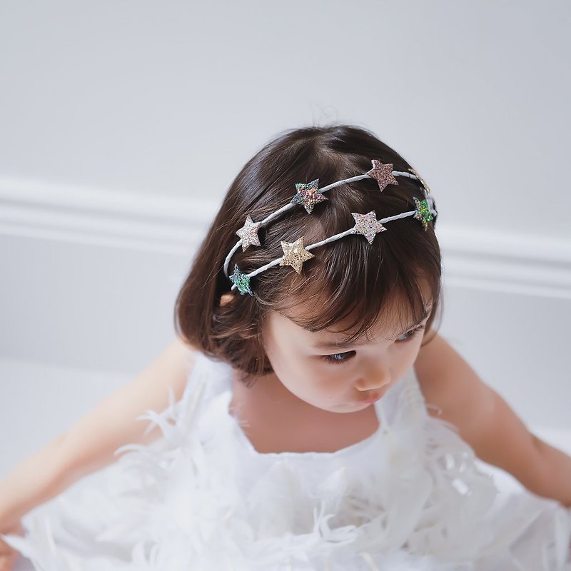 Sparkling Star Alice Ribbon/Hairband|[Mimi & Lula] British children's fashion and playful accessories - เครื่องประดับผม - วัสดุอื่นๆ หลากหลายสี
