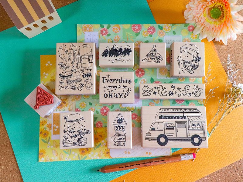 Midsummer Camping Fun - Maple Stamp Group - Stamps & Stamp Pads - Other Materials 