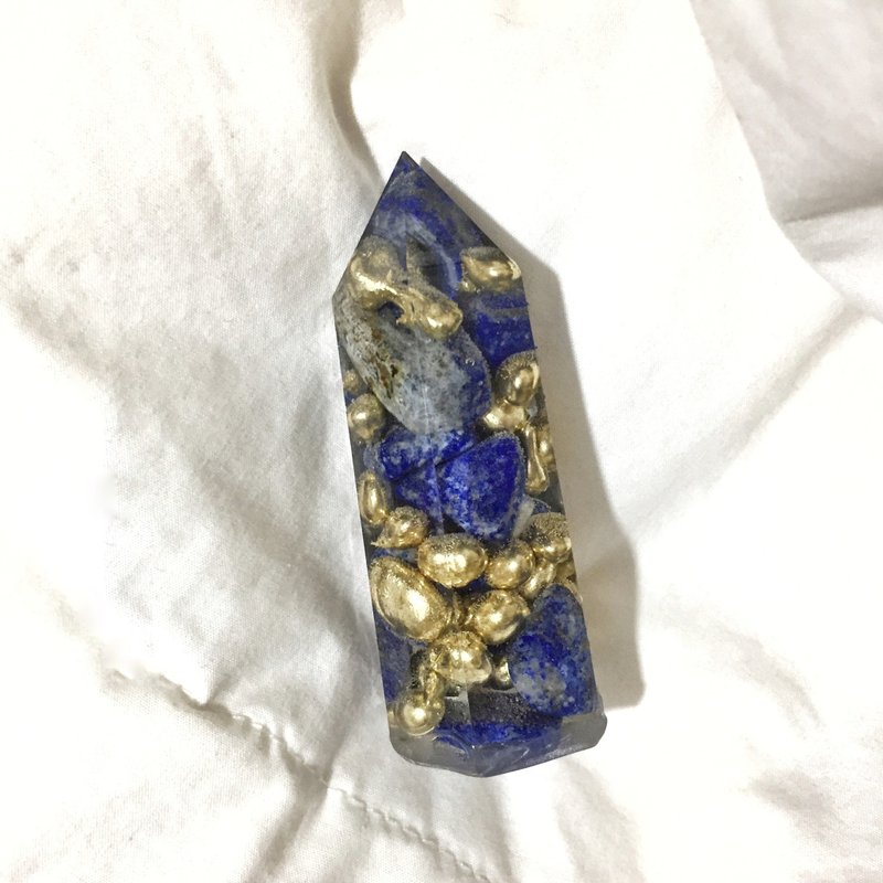Orgonite 水晶柱能量塔 — 青金石 - 其他 - 寶石 藍色